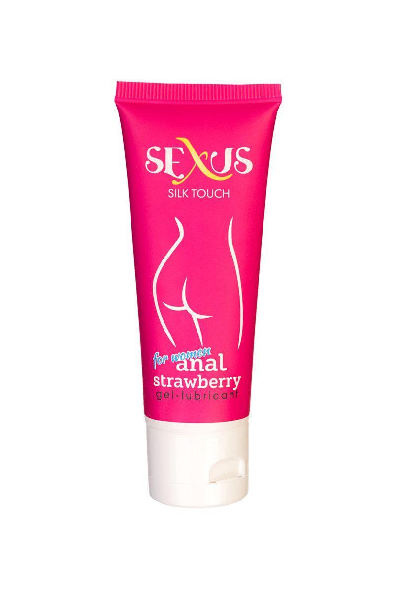 Анальный гель для женщин с ароматом клубники Silk Touch Strawberry Anal - 50 мл.-2523