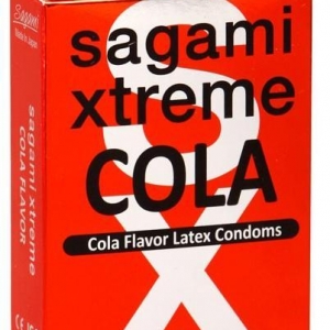 Ароматизированные презервативы Sagami Xtreme Cola  - 3 шт.
