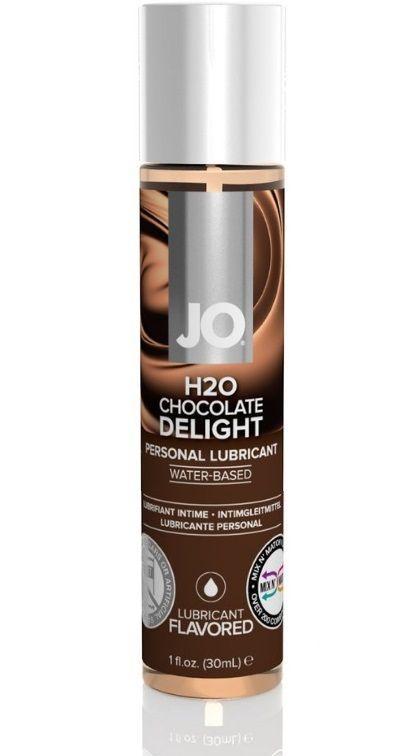 Ароматизированный лубрикант JO Flavored Chocolate Delight - 30 мл.-5079