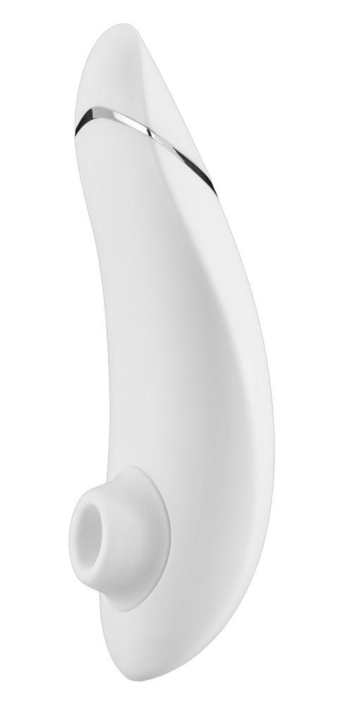 Белый бесконтактный клиторальный стимулятор Womanizer Premium-11587