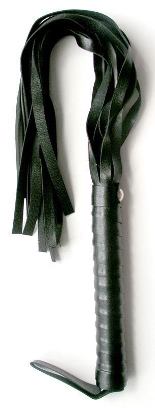 Черная плетка Notabu из искусственной кожи - 50 см.-7899
