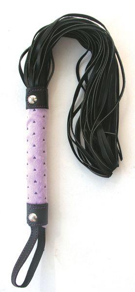 Черно-фиолетовая плетка Notabu - 46 см.-7894