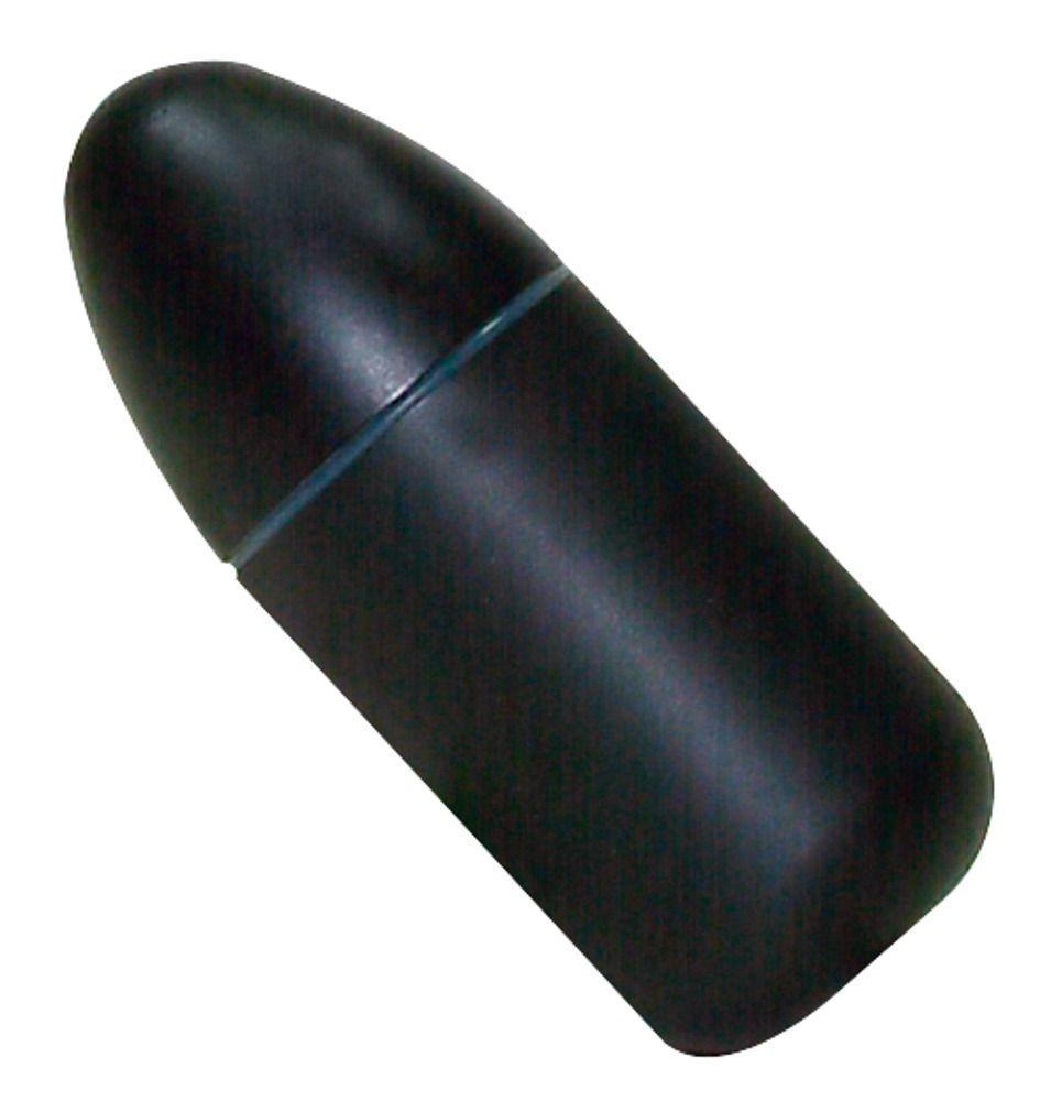 Черный виброэлемент с пультом управления - 8 см.-12133