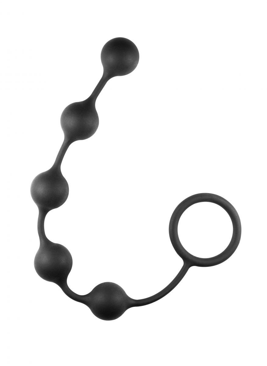 Чёрная анальная цепочка Classic Anal Beads - 31