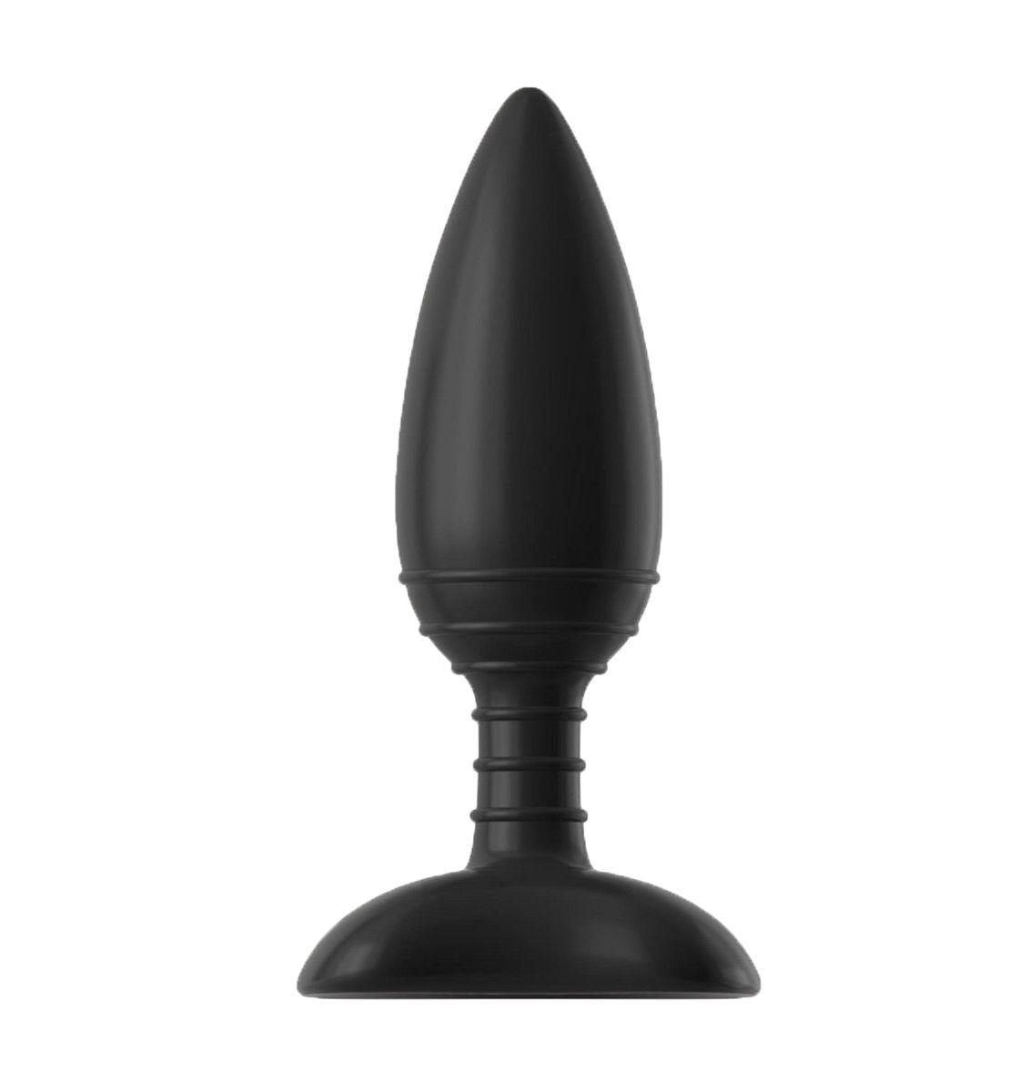 Чёрная вибровтулка NEXUS ACE SMALL с дистанционным управлением - 10 см.-4045