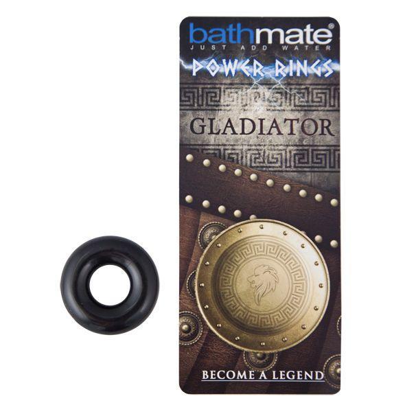 Чёрное эрекционное кольцо Gladiator-9311