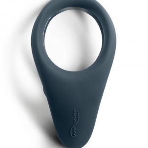 Чёрное эрекционное виброкольцо We-vibe Verge