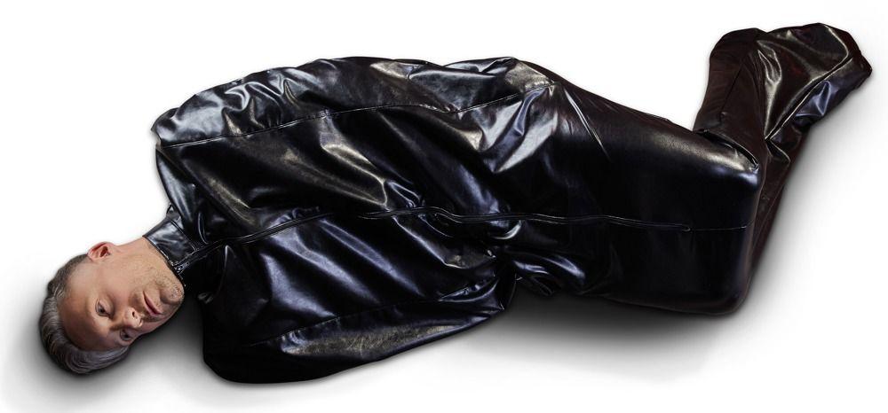 Чёрный мешок без подкладки для фетиш-фантазий