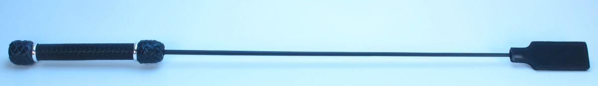 Чёрный профессиональный стек с тисненной ручкой - 73 см.-6657