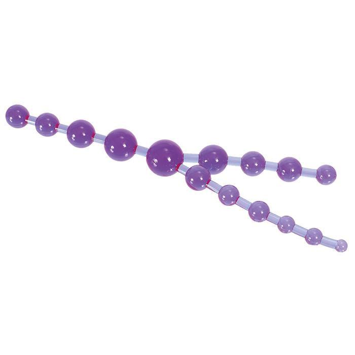 Цепочка фиолетовых анальных шариков-407