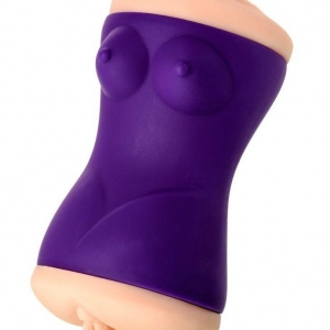 Двухсторонний мастурбатор JOS YARA в фиолетовой колбе