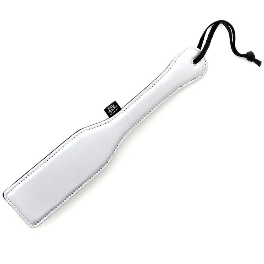 Двусторонняя сатиновая шлепалка Satin Spanking Paddle - 32 см.-5060