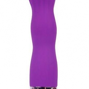 Фантазийный фиолетовый силиконовый вибратор Cosmo - 13