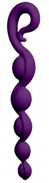 Фиолетовая анальная цепочка Bendybeads - 26
