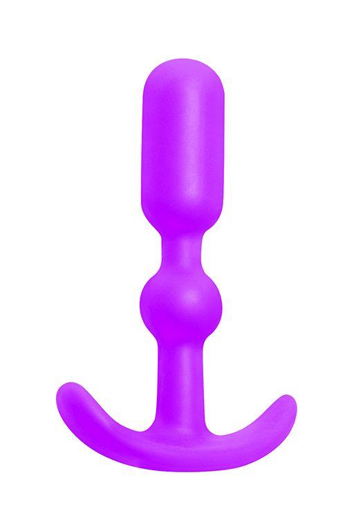 Фиолетовая силиконовая анальная пробка Anal Anchor - 10