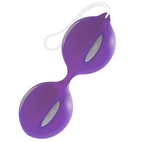 Фиолетово-белые вагинальные шарики-8651