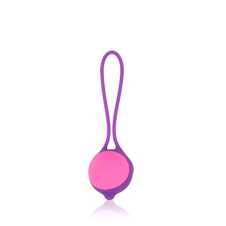 Фиолетово-розовый вагинальный шарик Cosmo-5991