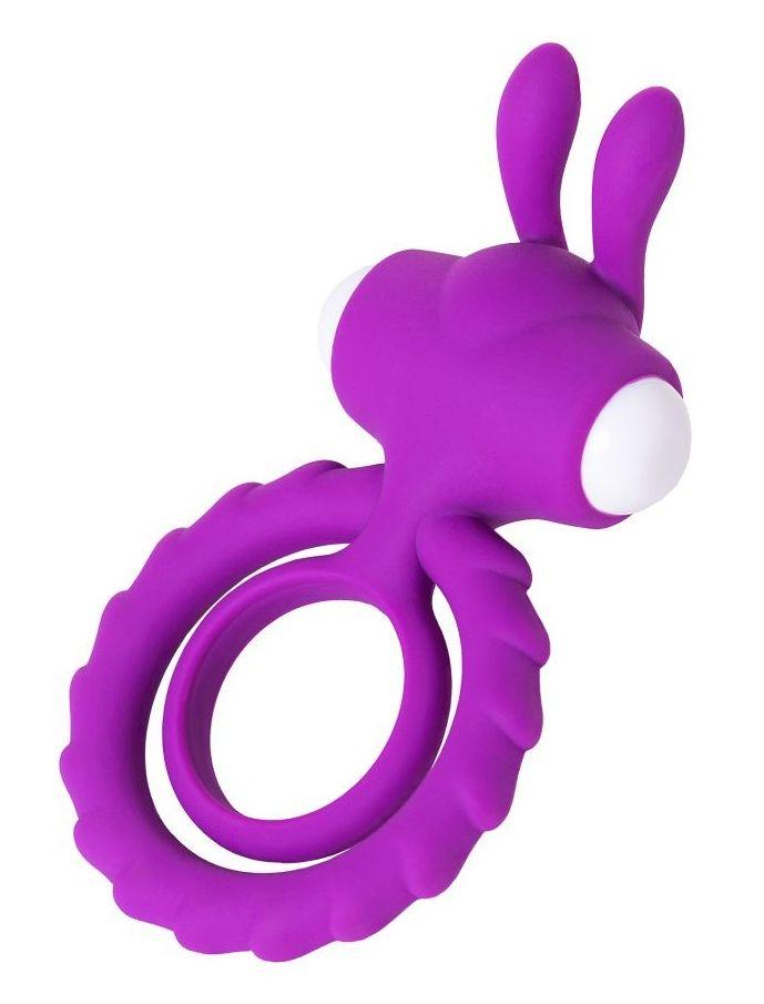 Фиолетовое эрекционное кольцо на пенис JOS GOOD BUNNY-2830
