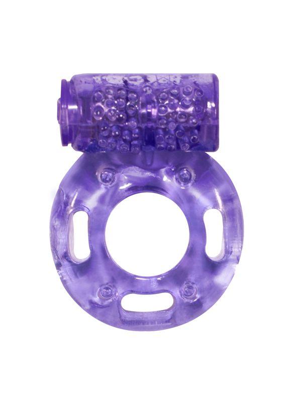 Фиолетовое эрекционное кольцо с вибрацией Rings Axle-pin-9391