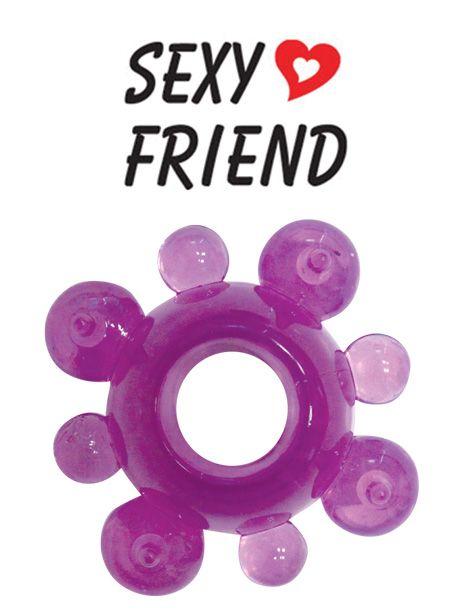 Фиолетовое эрекционное кольцо Sexy Friend-7658