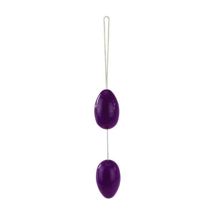 Фиолетовые анальные шарики вытянутой формы-602