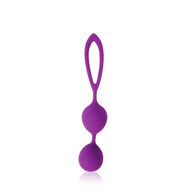 Фиолетовые двойные вагинальные шарики Cosmo-6033