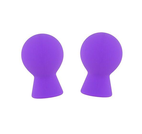 Фиолетовые присоски для груди LIT-UP NIPPLE SUCKERS SMALL PURPLE-318