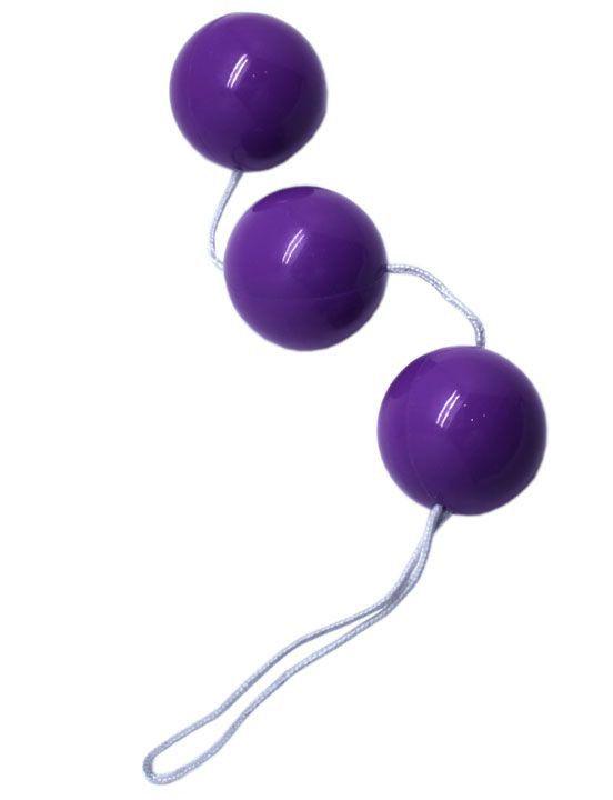Фиолетовые тройные вагинальные шарики-873