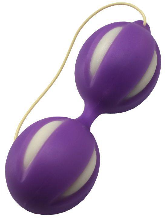 Фиолетовые вагинальные шарики-3538