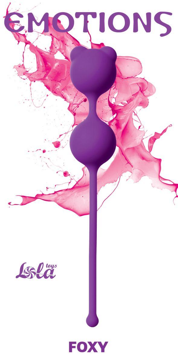 Фиолетовые вагинальные шарики Emotions Foxy-5727