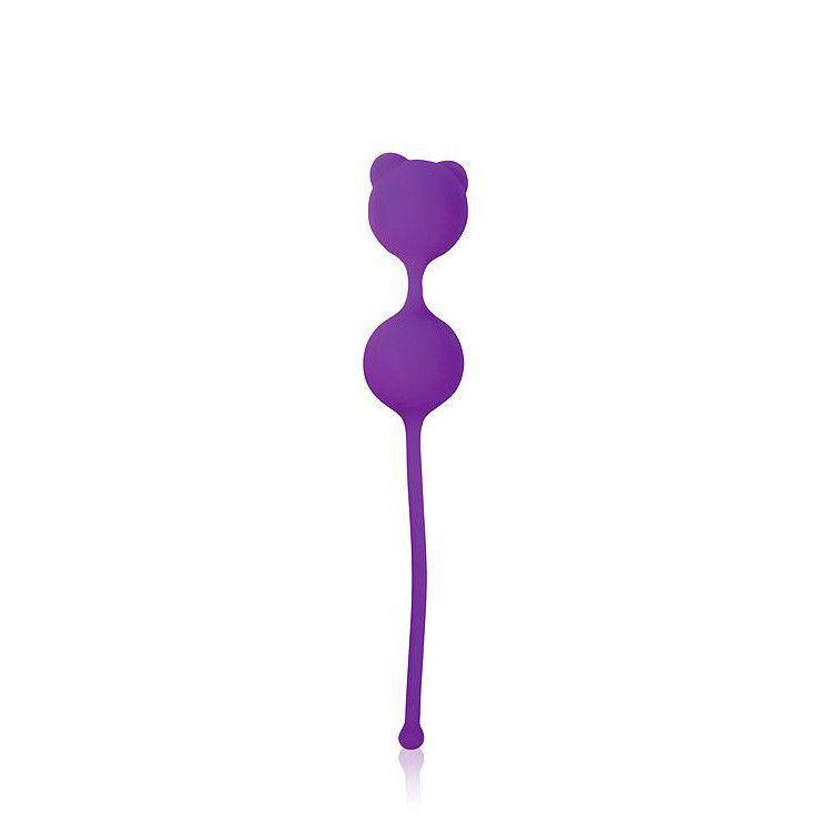 Фиолетовые вагинальные шарики с ушками Cosmo-6031