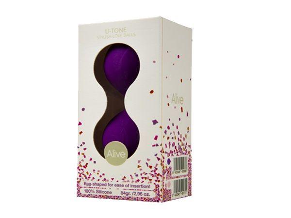 Фиолетовые вагинальные шарики U-tone-5103