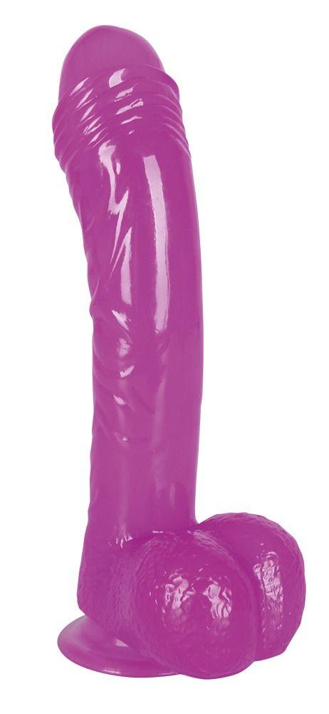 Фиолетовый фаллоимитатор Ready Mate - 19 см.-11537