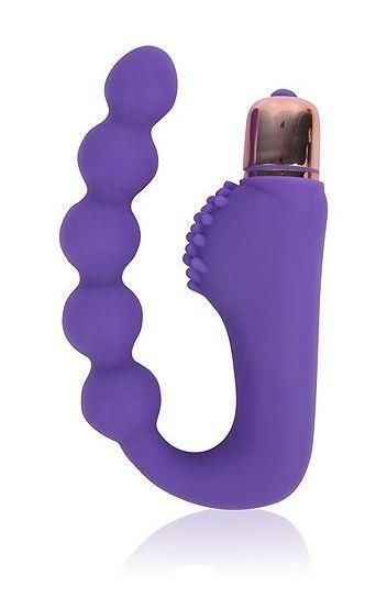 Фиолетовый фантазийный вибромассажер-елочка Cosmo-7053
