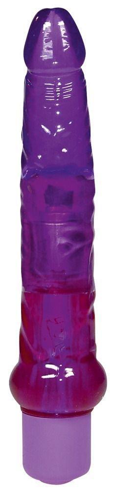 Фиолетовый гелевый анальный вибратор Jelly Anal - 17