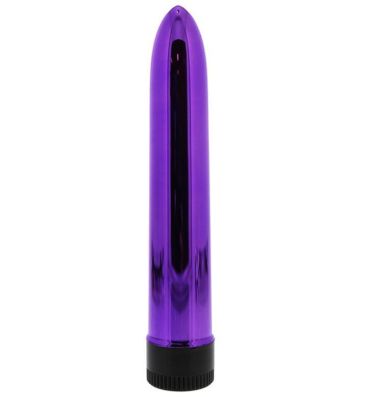 Фиолетовый классический вибратор KRYPTON STIX 7 MASSAGER - 17
