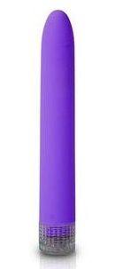 Фиолетовый классический вибромассажер Climax Smooth - 15