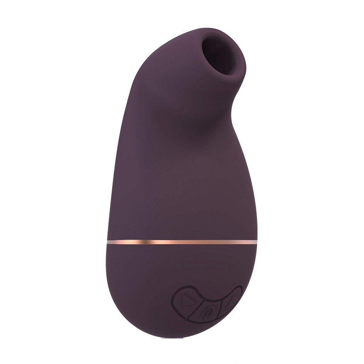 Фиолетовый клиторальный вакуум-волновой массажер Irresistible Kissable-8644