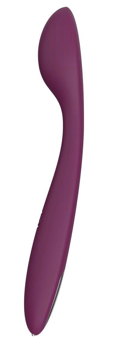 Фиолетовый клиторальный вибратор Keri Violet - 17 см.-2550