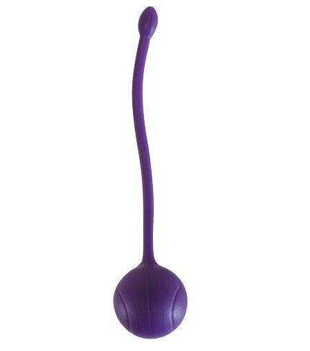 Фиолетовый металлический шарик в силиконовой оболочке-5967