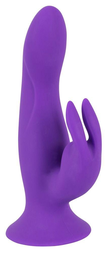 Фиолетовый силиконовый вибратор типа rabbit Pure Lilac Vibes Rabbit - 18 см.-3258