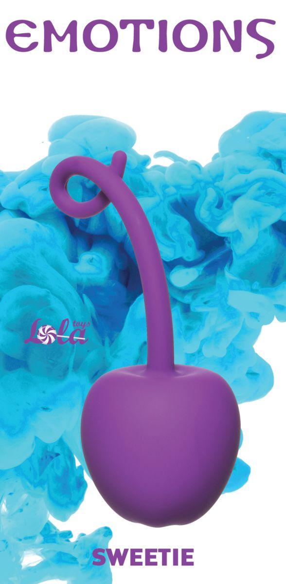 Фиолетовый стимулятор-вишенка со смещенным центром тяжести Emotions Sweetie-5747