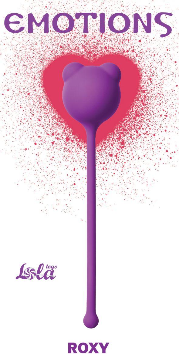 Фиолетовый вагинальный шарик Emotions Roxy-5733