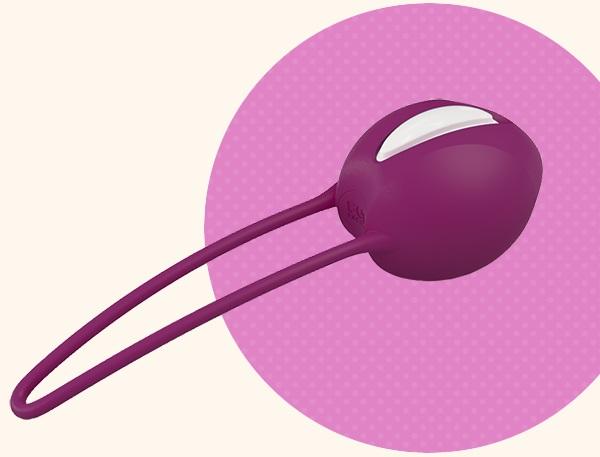 Фиолетовый вагинальный шарик Smartballs Uno-3715
