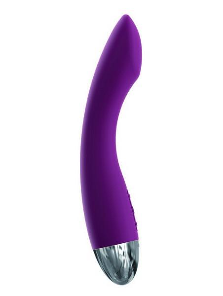 Фиолетовый вибратор Amy - 17 см.-4167