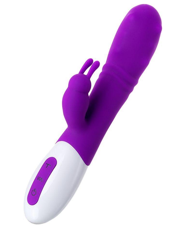 Фиолетовый вибратор JOS TATY с пульсирующими шариками - 21