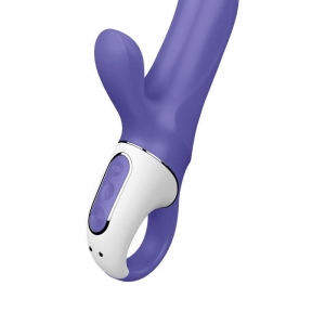 Фиолетовый вибратор Satisfyer Magic Bunny с клиторальным отростком - 17