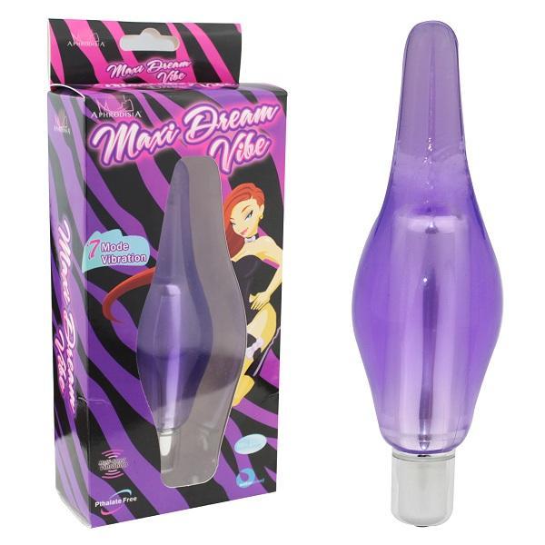 Фиолетовый вибростимулятор-пробка Maxi Dream Vibe - 14