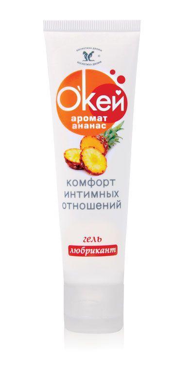 Гель-лубрикант  Окей  с ароматом ананаса - 50 гр.-6849