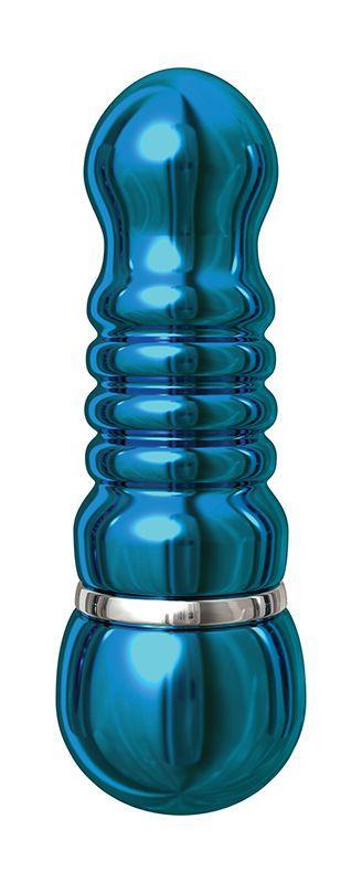 Голубой аллюминиевый вибратор BLUE SMALL - 7